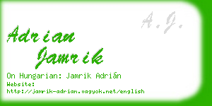adrian jamrik business card